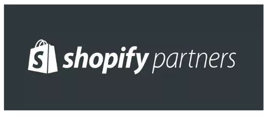 Shopify Partners. Picture of a partner badge from Shopify.