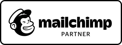 Picture of a partner badge from MailChimp.