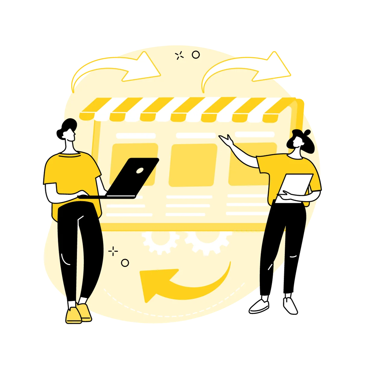 SEO expert guides a client through personalized Amazon product optimization, ensuring their brand stands out in the competitive marketplace with strategic and impactful solutions.